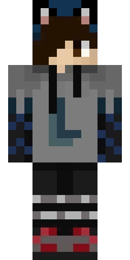Серый скин Майнкрафт — скачать PNG бесплатно
