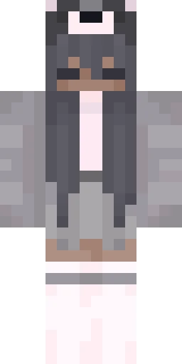 Серый скин Майнкрафт — скачать PNG бесплатно