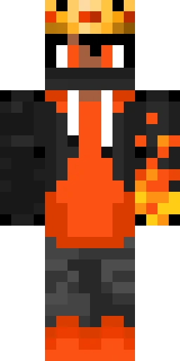Огонь скин Майнкрафт — скачать PNG бесплатно