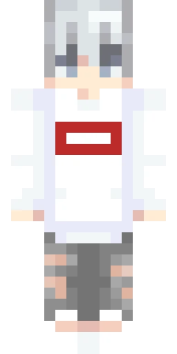 Серый скин Майнкрафт — скачать PNG бесплатно