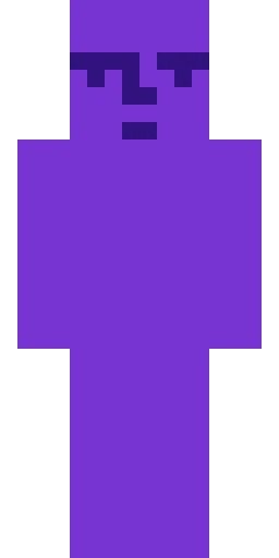 Фиолетовый скин Майнкрафт — скачать PNG бесплатно