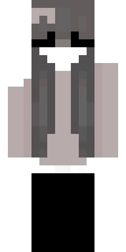 Серый скин Майнкрафт — скачать PNG бесплатно