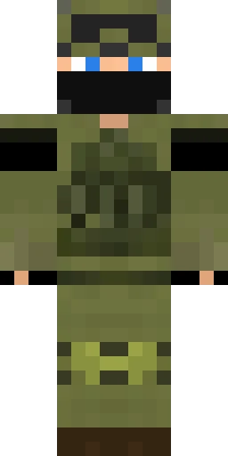 Военный скин Майнкрафт — скачать PNG бесплатно