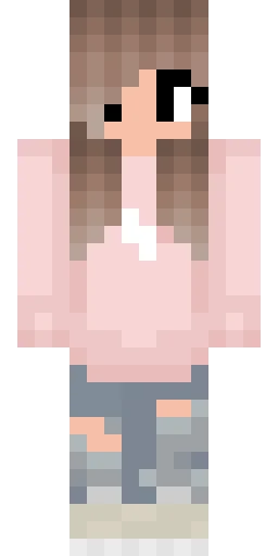 Милый скин Майнкрафт — скачать PNG бесплатно