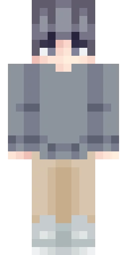Серый скин Майнкрафт — скачать PNG бесплатно