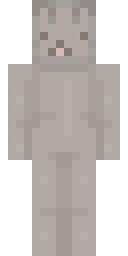 Серый скин Майнкрафт — скачать PNG бесплатно