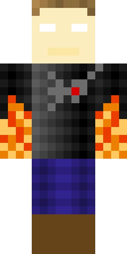 Огонь скин Майнкрафт — скачать PNG бесплатно