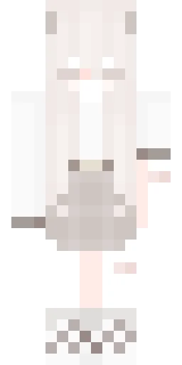 Белый скин Майнкрафт — скачать PNG бесплатно