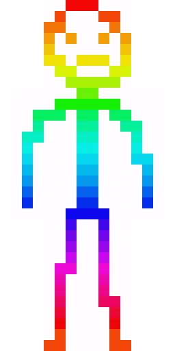 Радужный скин Майнкрафт — скачать PNG бесплатно
