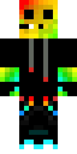 Радужный скин Майнкрафт — скачать PNG бесплатно