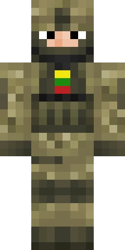 Военный скин Майнкрафт — скачать PNG бесплатно