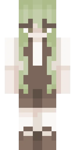 Зелёный скин Майнкрафт — скачать PNG бесплатно