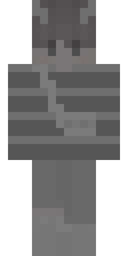 Серый скин Майнкрафт — скачать PNG бесплатно
