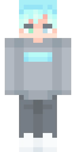 Серый скин Майнкрафт — скачать PNG бесплатно