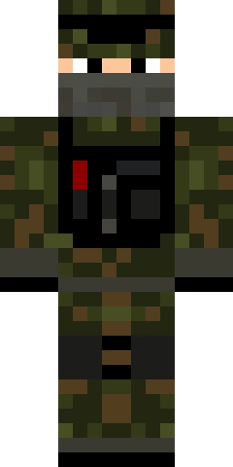 Военный скин Майнкрафт — скачать PNG бесплатно