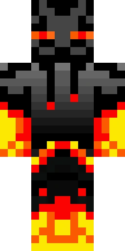 Огонь скин Майнкрафт — скачать PNG бесплатно