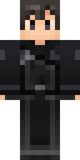 Чёрный скин Майнкрафт — скачать PNG бесплатно