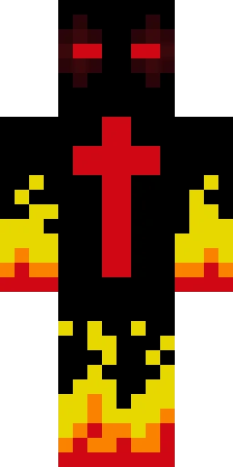 Огонь скин Майнкрафт — скачать PNG бесплатно