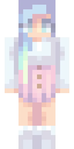 Радужный скин Майнкрафт — скачать PNG бесплатно