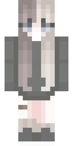 Серый скин Майнкрафт — скачать PNG бесплатно