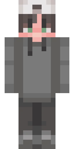 Серый скин Майнкрафт — скачать PNG бесплатно