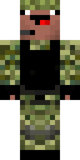 Военный скин Майнкрафт — скачать PNG бесплатно