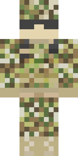 Военный скин Майнкрафт — скачать PNG бесплатно