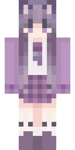 Фиолетовый скин Майнкрафт — скачать PNG бесплатно