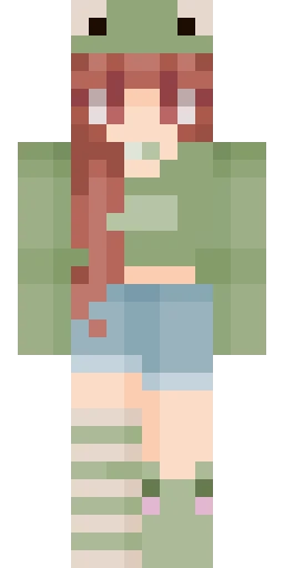 Лягушка скин Майнкрафт — скачать PNG бесплатно