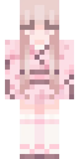 Розовый скин Майнкрафт — скачать PNG бесплатно