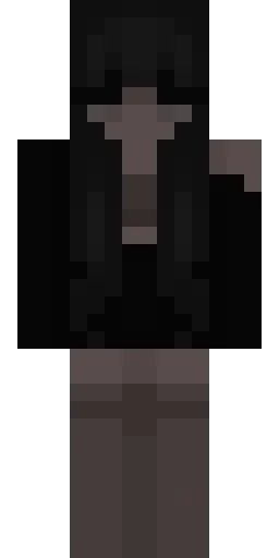 Чёрный скин Майнкрафт — скачать PNG бесплатно