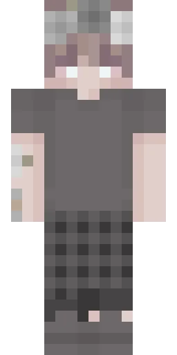 Серый скин Майнкрафт — скачать PNG бесплатно