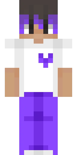 Фиолетовый скин Майнкрафт — скачать PNG бесплатно
