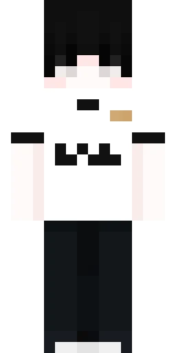 Чёрный скин Майнкрафт — скачать PNG бесплатно