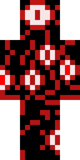 Страшный скин Майнкрафт — скачать PNG бесплатно