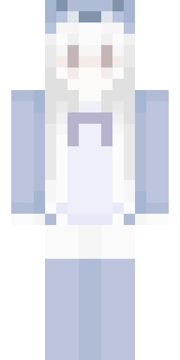 Белый скин Майнкрафт — скачать PNG бесплатно