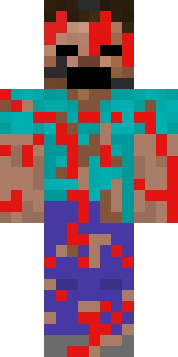 Страшный скин Майнкрафт — скачать PNG бесплатно