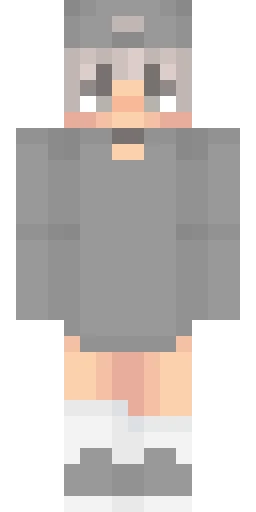 Серый скин Майнкрафт — скачать PNG бесплатно