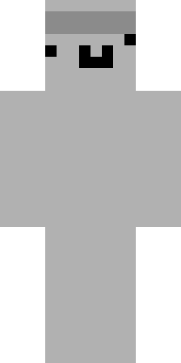 Серый скин Майнкрафт — скачать PNG бесплатно