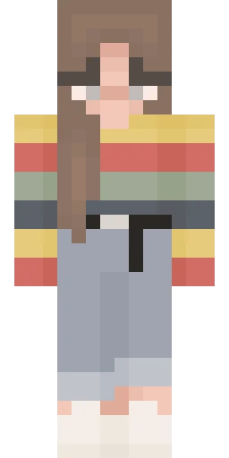 Радужный скин Майнкрафт — скачать PNG бесплатно
