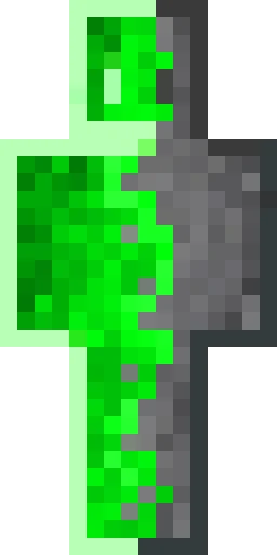 Зелёный скин Майнкрафт — скачать PNG бесплатно