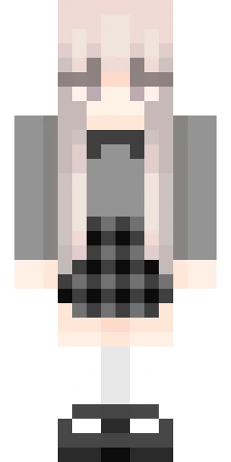 Серый скин Майнкрафт — скачать PNG бесплатно