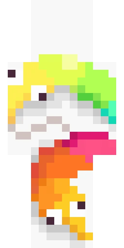 Радужный скин Майнкрафт — скачать PNG бесплатно