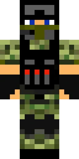 Военный скин Майнкрафт — скачать PNG бесплатно