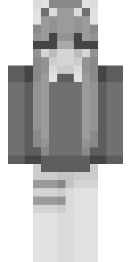 Серый скин Майнкрафт — скачать PNG бесплатно