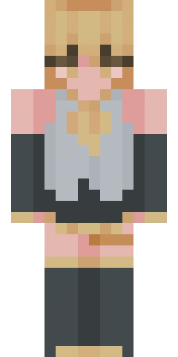 Серый скин Майнкрафт — скачать PNG бесплатно