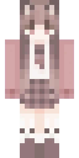 Розовый скин Майнкрафт — скачать PNG бесплатно