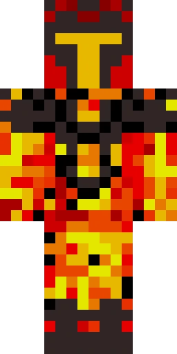 Огонь скин Майнкрафт — скачать PNG бесплатно