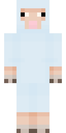 Белый скин Майнкрафт — скачать PNG бесплатно