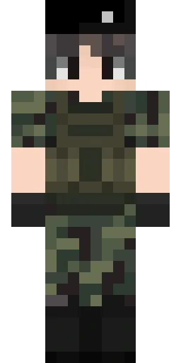 Военный скин Майнкрафт — скачать PNG бесплатно
